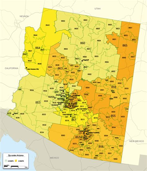 Benefits of using MAP Zip Code Map Of Arizona